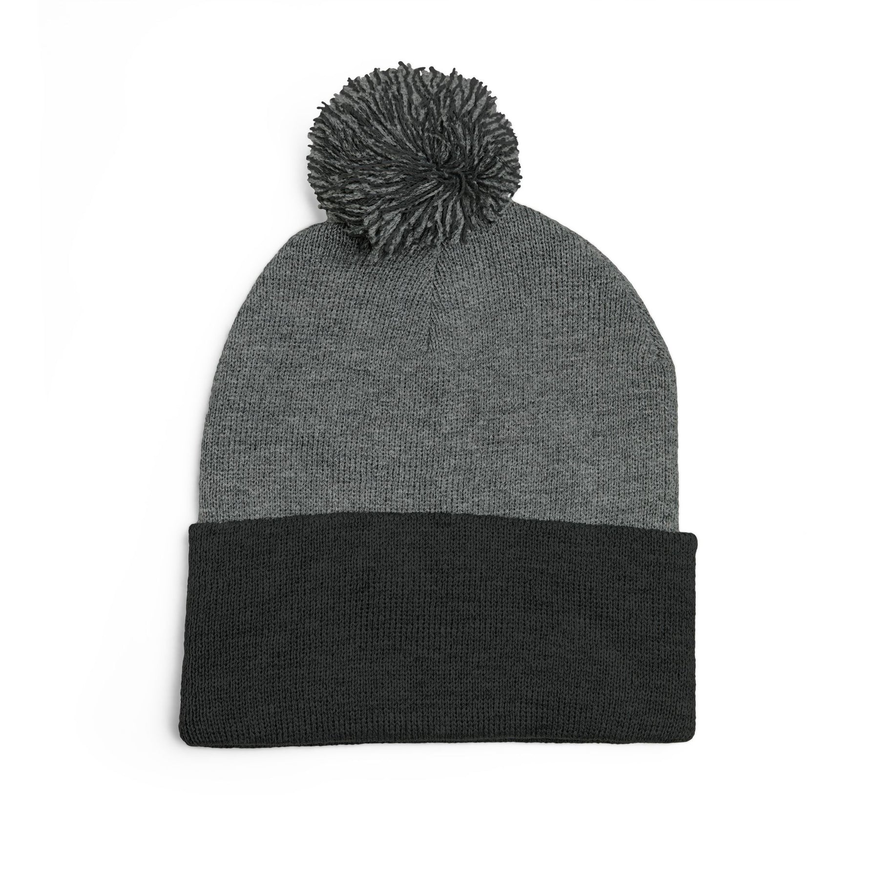 God's Girl Pom-Pom Beanie | Embroidered Knit Cap, Gray or Black