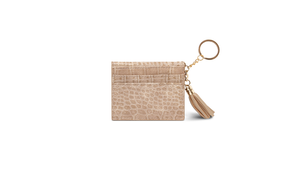 Beige Croco Planner and Purse Set - Chic Taupe Wallet Tote Bundle - Matching Inside Wallet Elegant