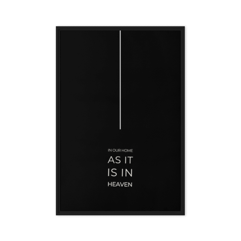 Millionheir Framed canvas: HOME