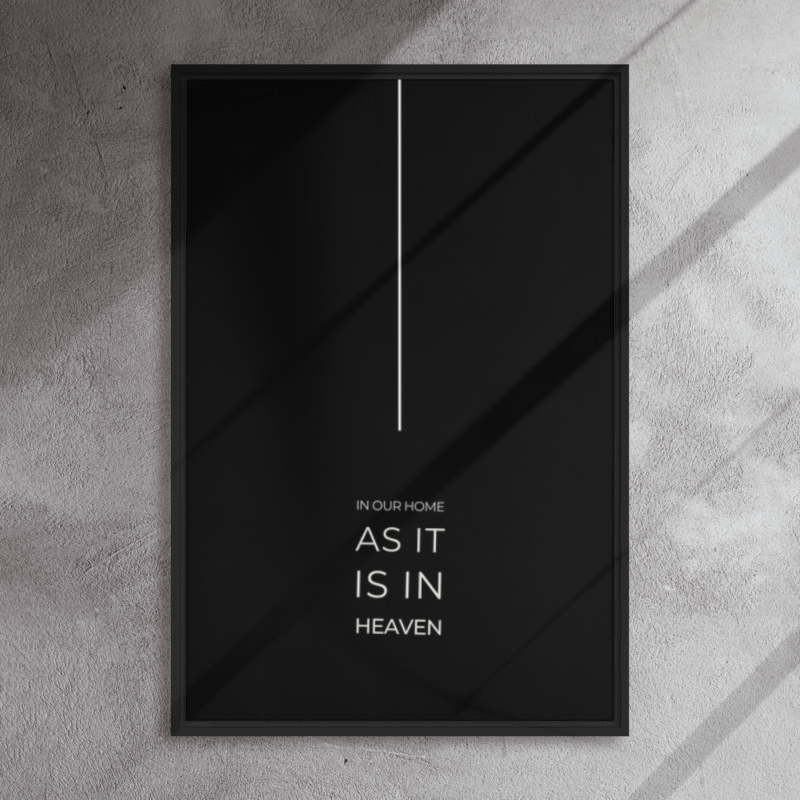 Millionheir Framed canvas: HOME