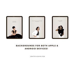 Chic Beige Christian Wallpaper with Bible Verse for PC and Phone Tablet