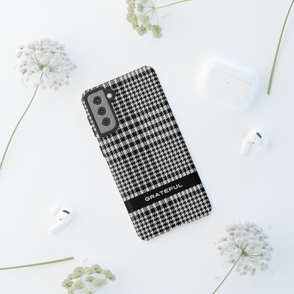 Houndstooth Phone Protector - Tough Cases | Grateful Smartphone Cover | Apple and Android