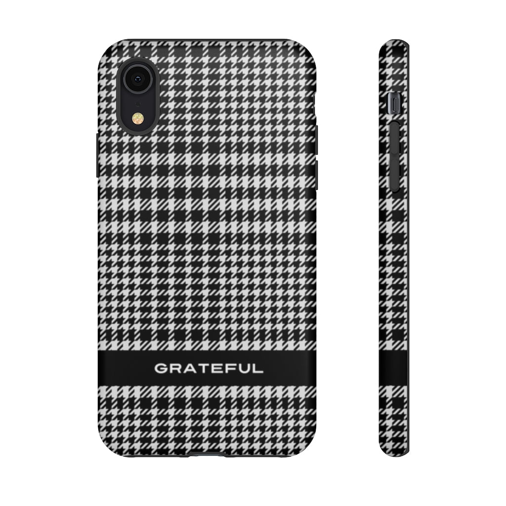 Houndstooth Phone Protector - Tough Cases | Grateful Smartphone Cover | Apple and Android