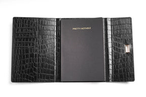 Elegant Black Journal with Vegan Leather Cover