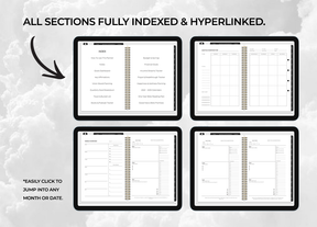 One Year Digital Faith Planner - Christian Daily Journal GoodNotes - Gratitude Weekly Overview