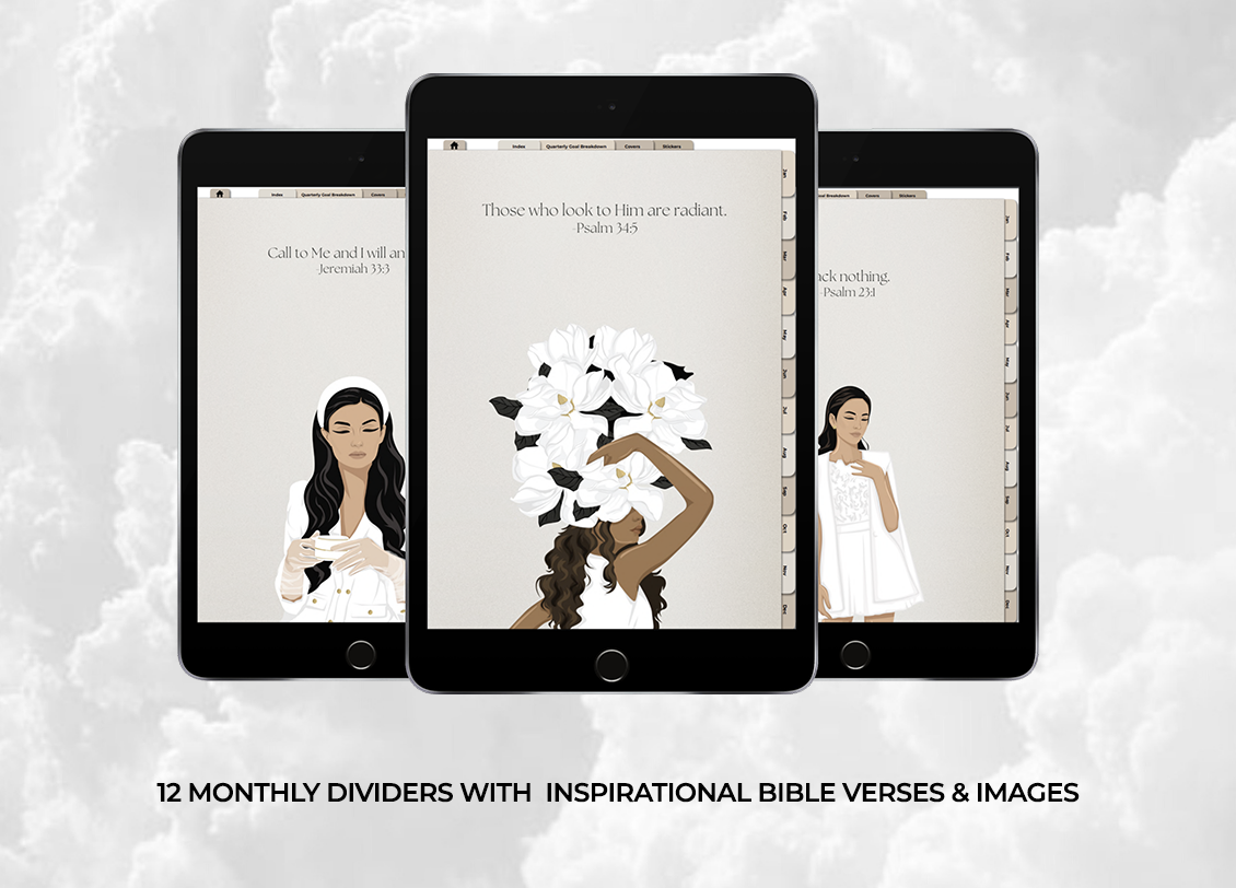 Esther's Essentials | Digital Daily Planner - Beige & Blush Bundle | Prayer-Led PDF for Goodnotes