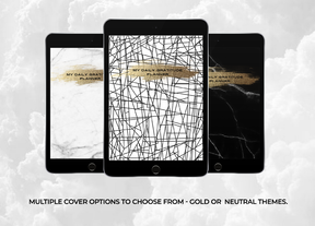 Digital Daily Planner - Black Bundle | Prayer & Gratitude Journal | GoodNotes PDF