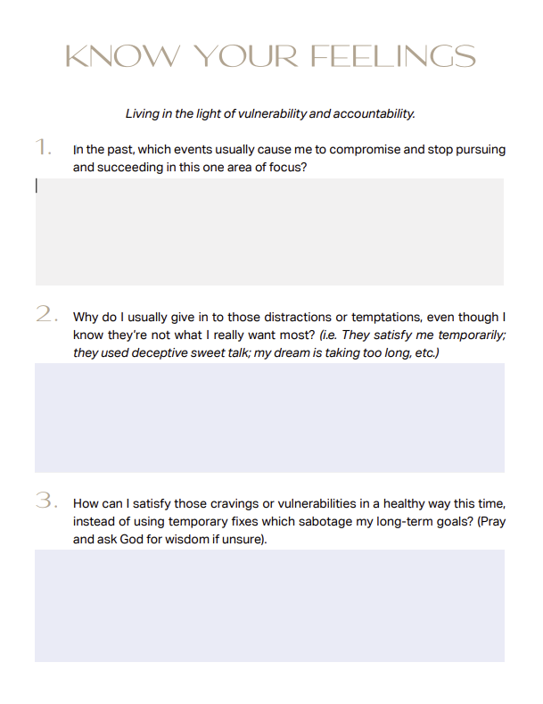 Flourish Vision Planner | Digital & Interactive PDF | New Year Reset