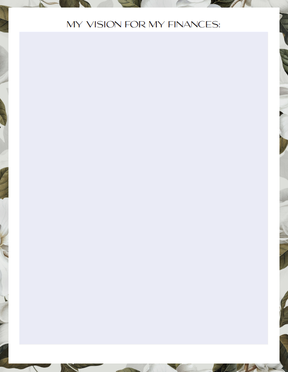 Flourish Vision Planner | Digital & Interactive PDF | New Year Reset