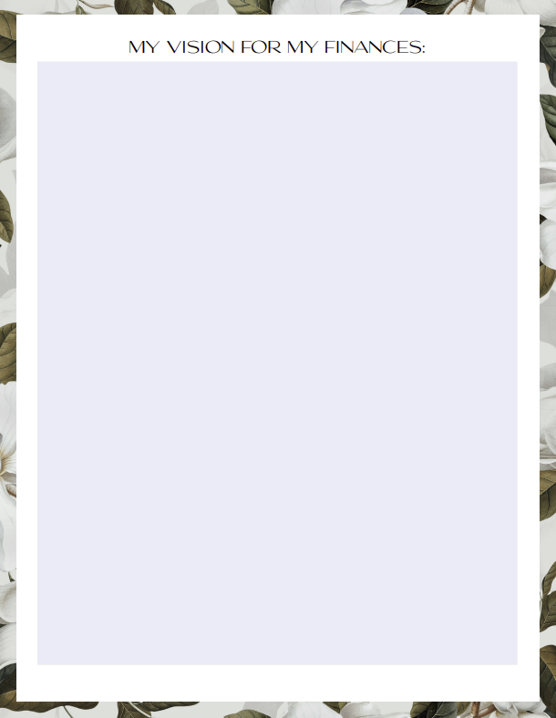 Flourish Vision Planner | Digital & Interactive PDF | New Year Reset