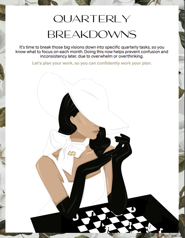 Flourish Vision Planner | Digital & Interactive PDF | New Year Reset