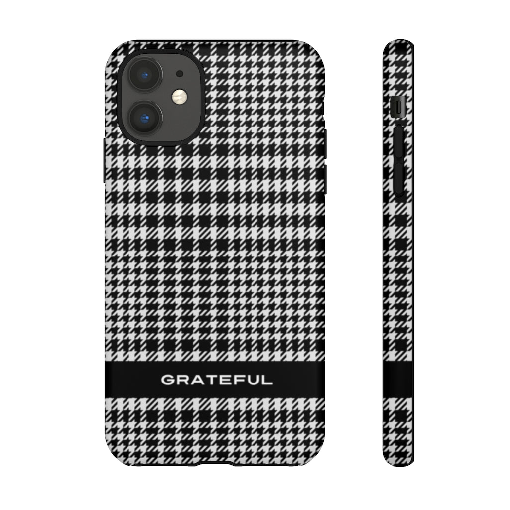 Houndstooth Phone Protector - Tough Cases | Grateful Smartphone Cover | Apple and Android