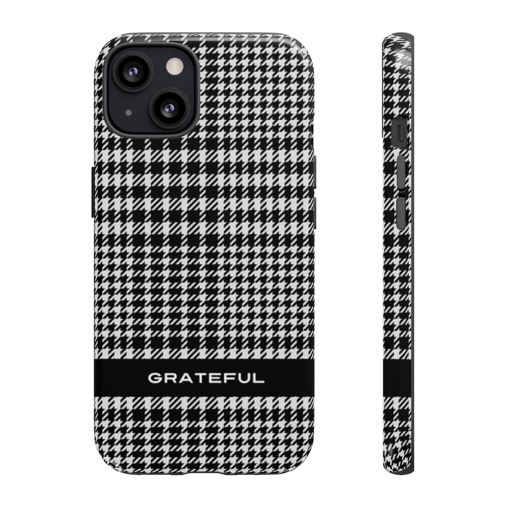 Houndstooth Phone Protector - Tough Cases | Grateful Smartphone Cover | Apple and Android