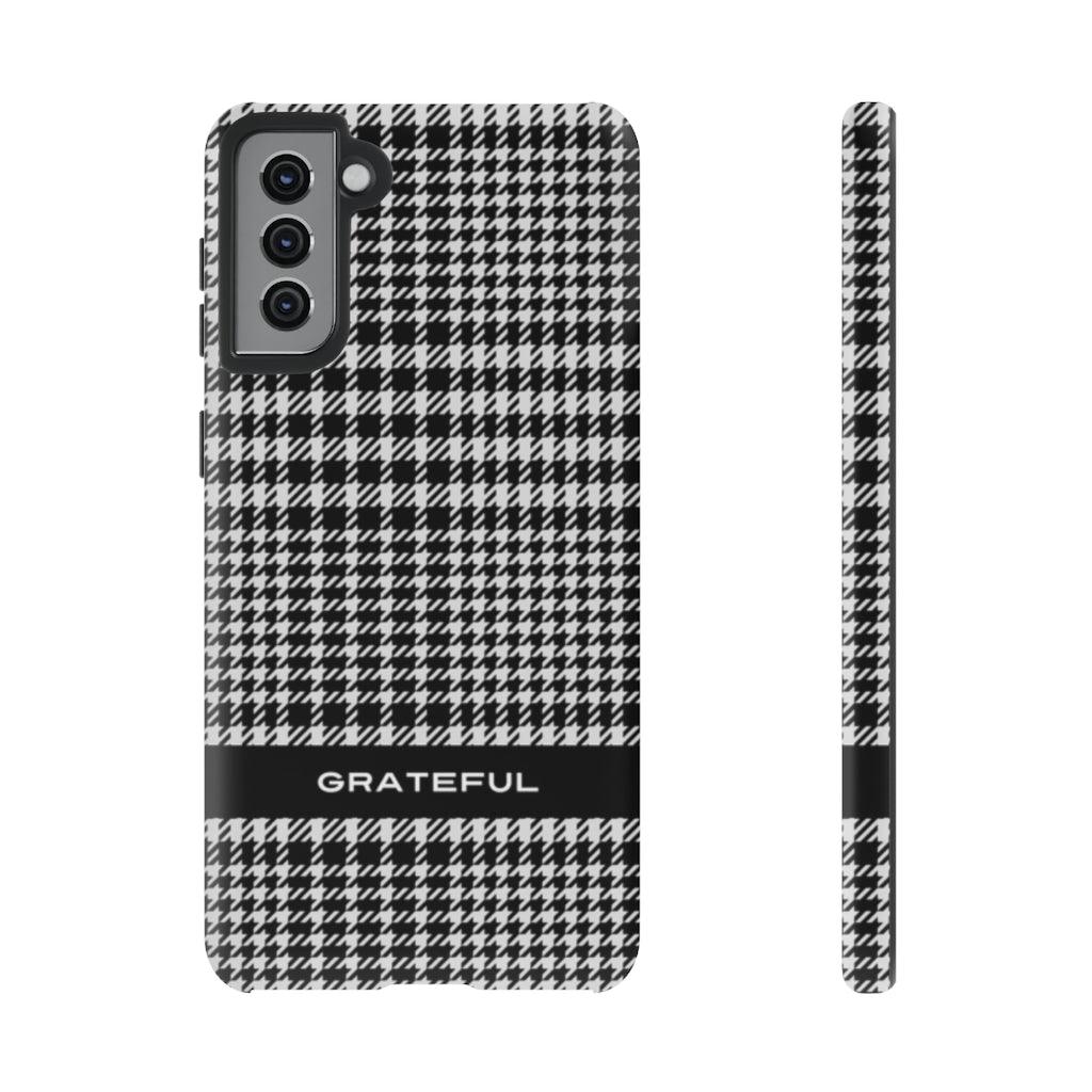 Houndstooth Phone Protector - Tough Cases | Grateful Smartphone Cover | Apple and Android