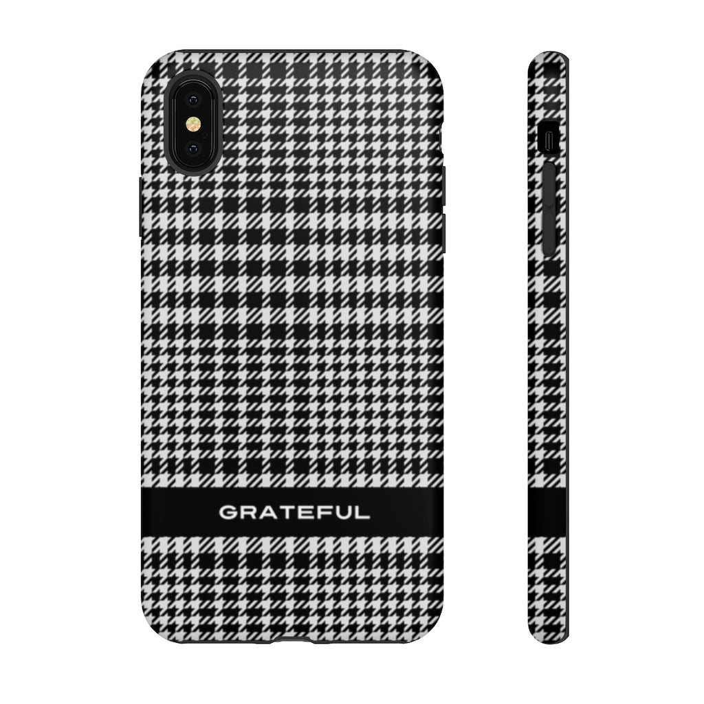 Houndstooth Phone Protector - Tough Cases | Grateful Smartphone Cover | Apple and Android
